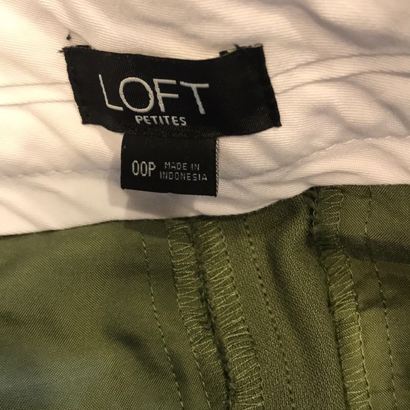 SOLD—-Loft green work pants - Picture 2 of 3